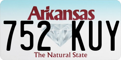 AR license plate 752KUY