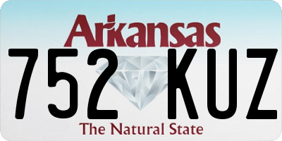AR license plate 752KUZ