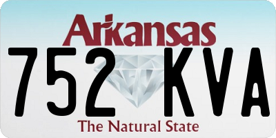 AR license plate 752KVA
