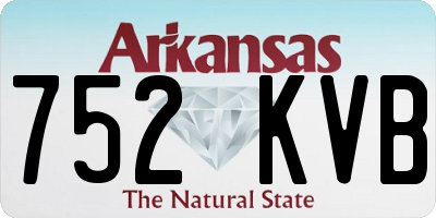 AR license plate 752KVB