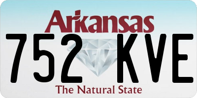 AR license plate 752KVE