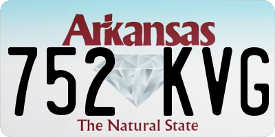 AR license plate 752KVG