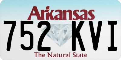 AR license plate 752KVI