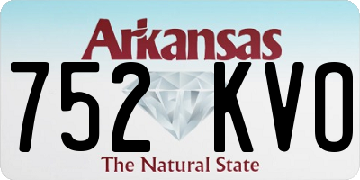 AR license plate 752KVO