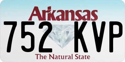 AR license plate 752KVP