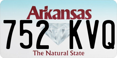 AR license plate 752KVQ