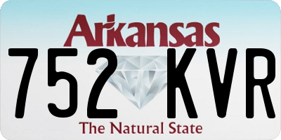 AR license plate 752KVR