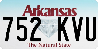 AR license plate 752KVU