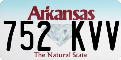AR license plate 752KVV