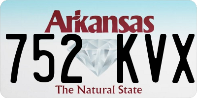 AR license plate 752KVX