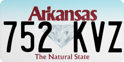 AR license plate 752KVZ