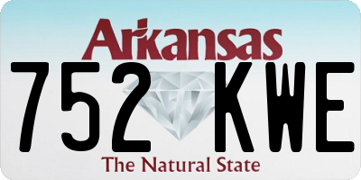 AR license plate 752KWE