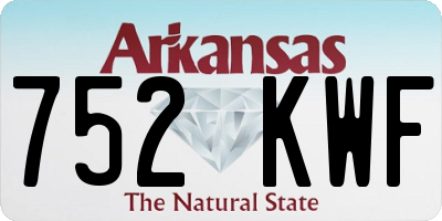 AR license plate 752KWF