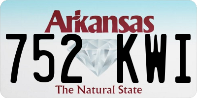 AR license plate 752KWI
