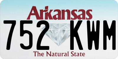 AR license plate 752KWM
