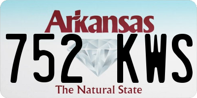 AR license plate 752KWS