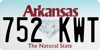 AR license plate 752KWT
