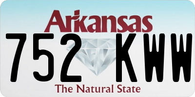 AR license plate 752KWW