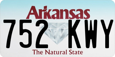 AR license plate 752KWY