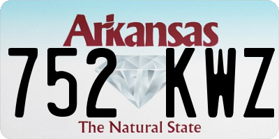 AR license plate 752KWZ