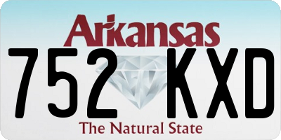 AR license plate 752KXD