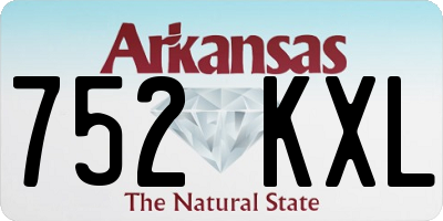 AR license plate 752KXL
