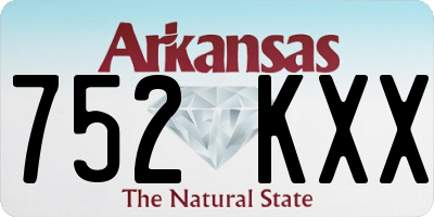 AR license plate 752KXX