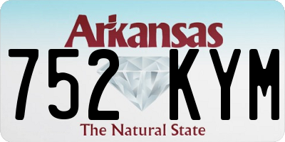 AR license plate 752KYM