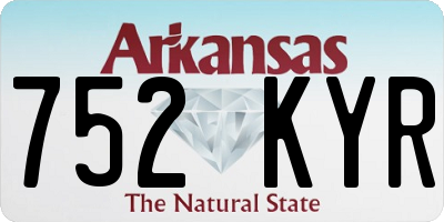 AR license plate 752KYR