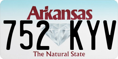 AR license plate 752KYV