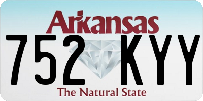 AR license plate 752KYY
