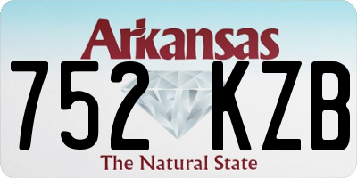 AR license plate 752KZB