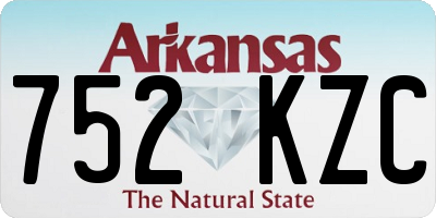 AR license plate 752KZC