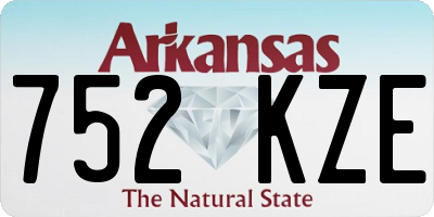 AR license plate 752KZE