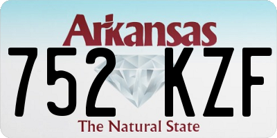 AR license plate 752KZF