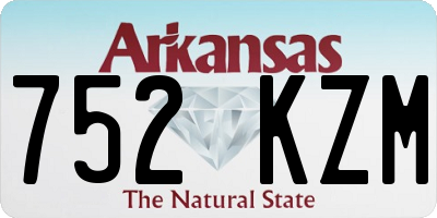 AR license plate 752KZM