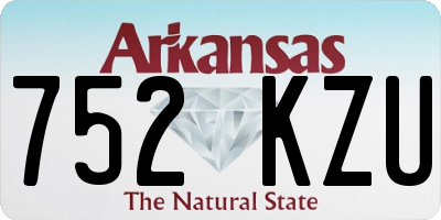 AR license plate 752KZU