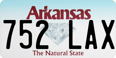 AR license plate 752LAX