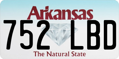 AR license plate 752LBD