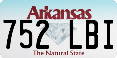 AR license plate 752LBI