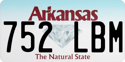 AR license plate 752LBM