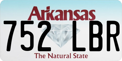 AR license plate 752LBR