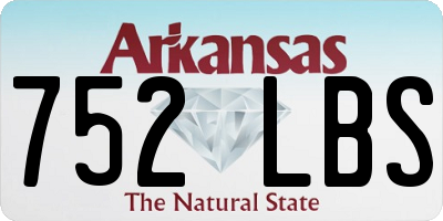 AR license plate 752LBS