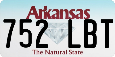 AR license plate 752LBT