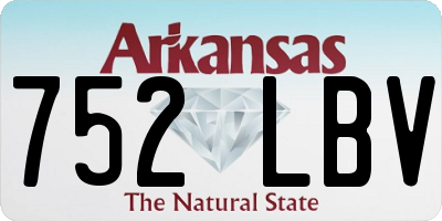 AR license plate 752LBV