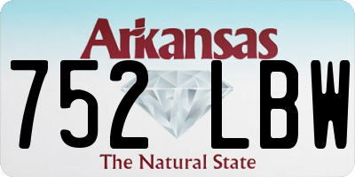 AR license plate 752LBW