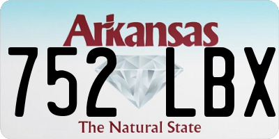 AR license plate 752LBX