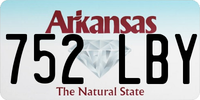 AR license plate 752LBY