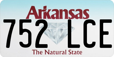 AR license plate 752LCE