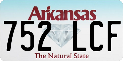 AR license plate 752LCF